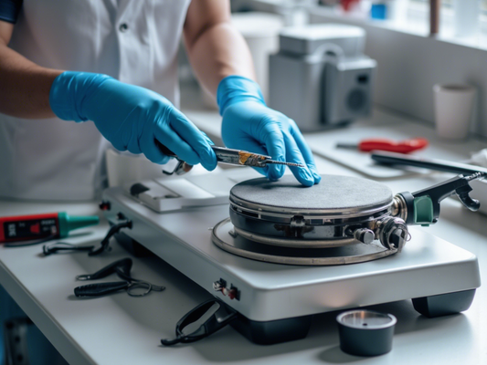 Mantenimiento de una plancha de calentamiento con agitación de laboratorio